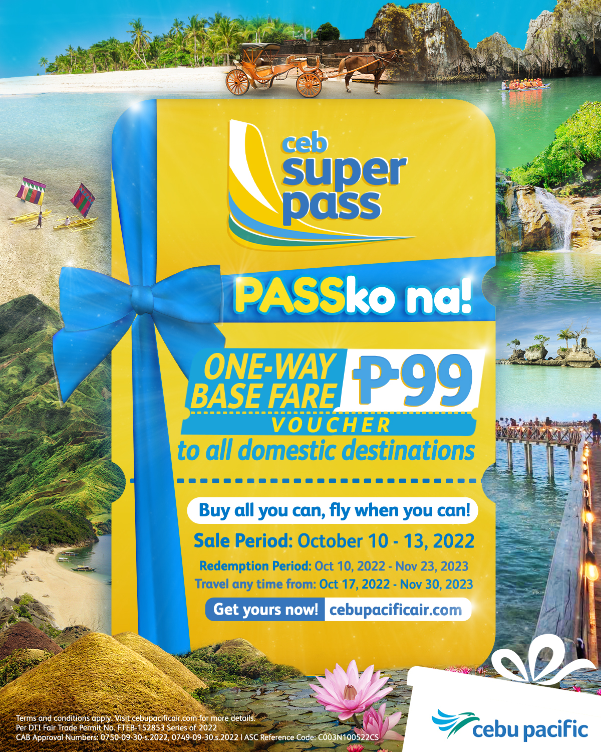 <strong>Cebu Pacific brings back CEB Super Pass this 10.10</strong>